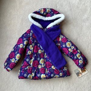 London Fog Winter Coat - Girls size 4, 4T, Small - NWT (new with tags)